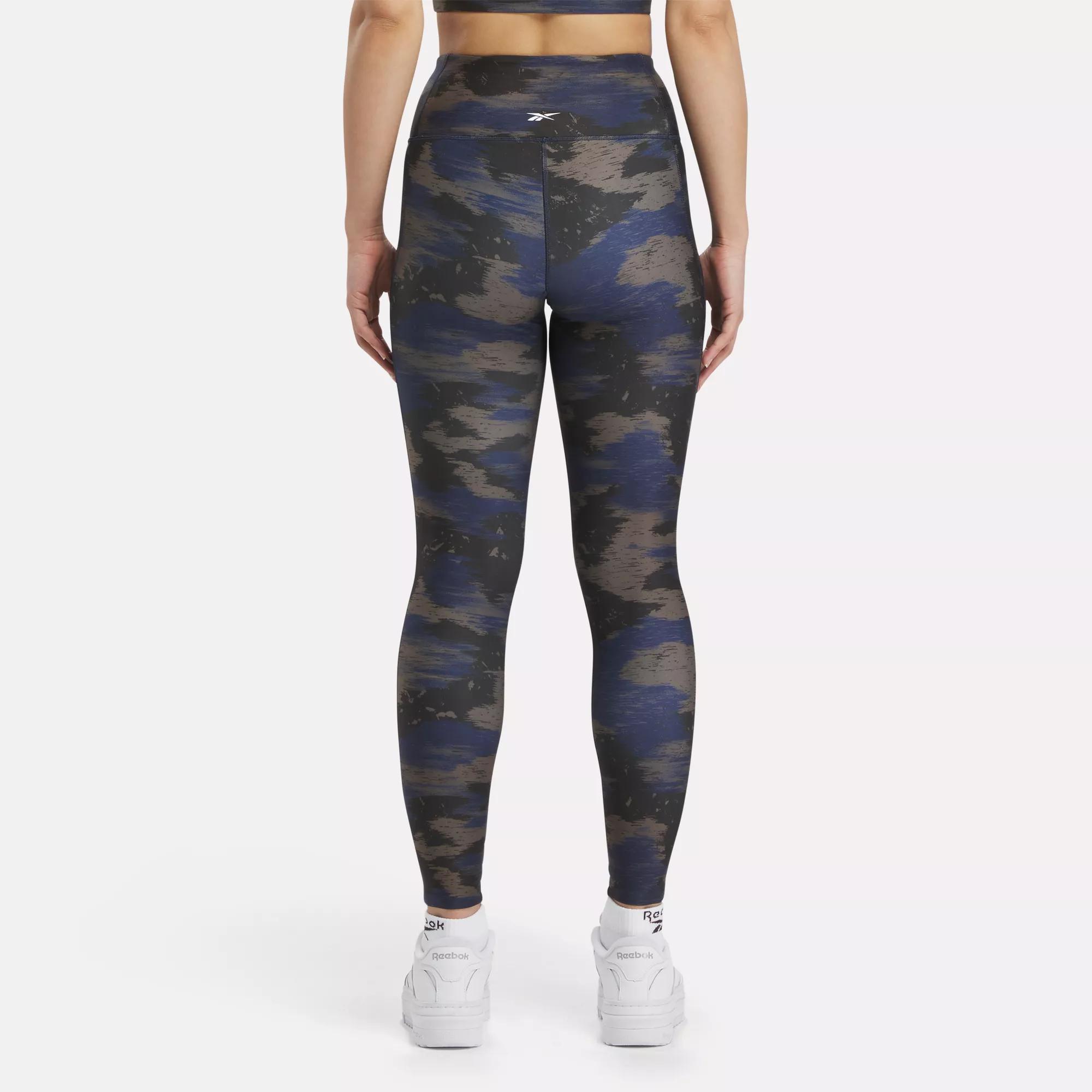 Workout Ready Tights - Reebok Vector Print Camo | Navy