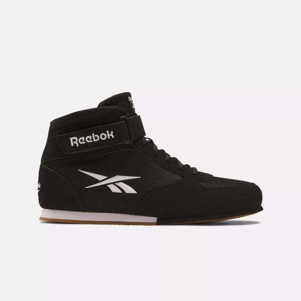 Reebok boxing boots white best sale and black