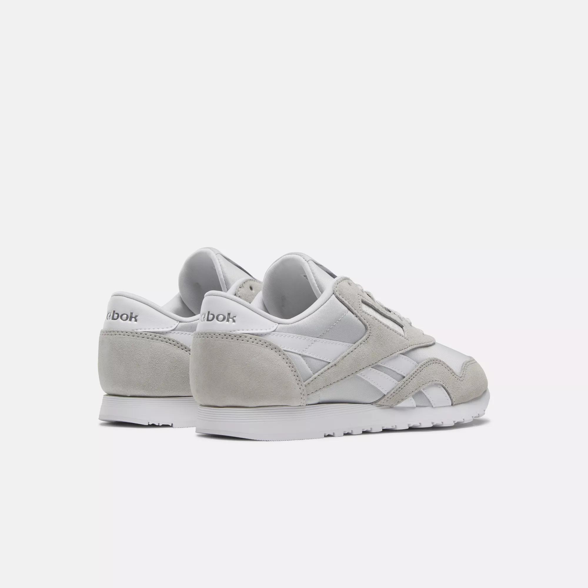 Reebok classic nylon store trainers in white