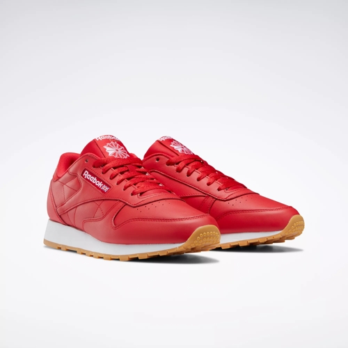 Red classic reebok shoes on sale