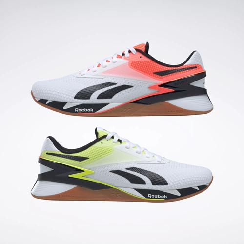 REEBOK NANO X3 WOMENS WHITE SOFT ECRU AURA ORANGE