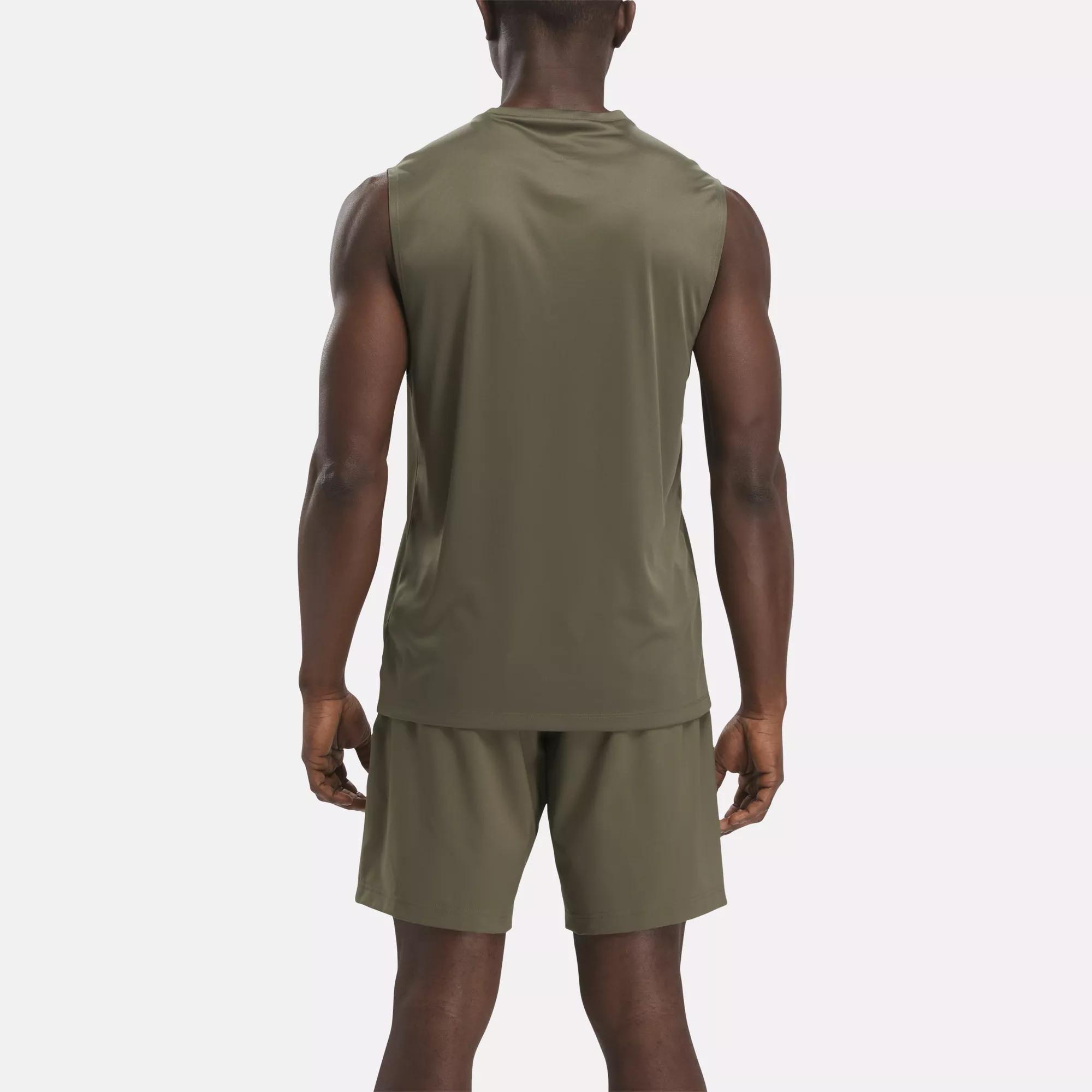 Training Sleeveless Tech T-Shirt - Army Green | Reebok