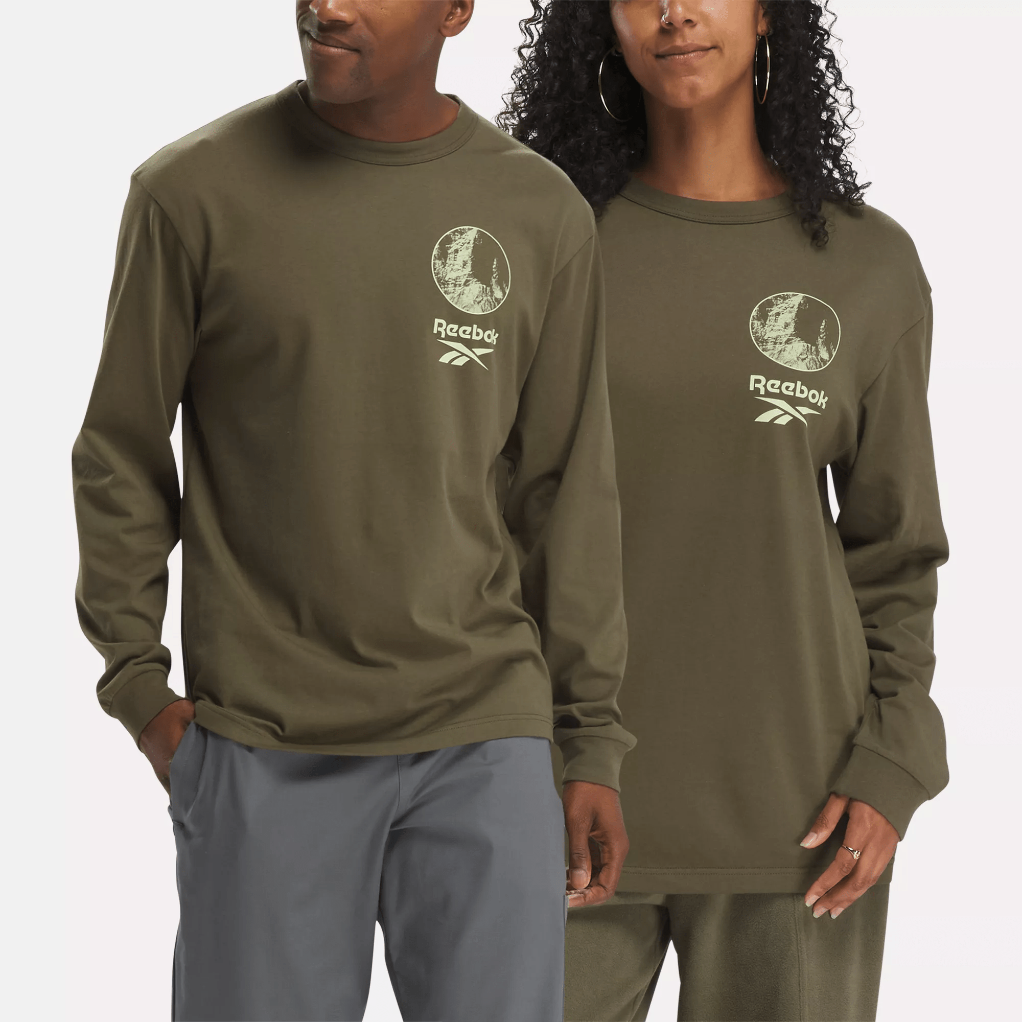 Reebok Classics Adventure Long Sleeve T-shirt In Green