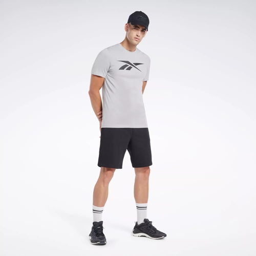 Reebok Mens Les Mills MyoKnit Basic T-Shirt, Grey, X-Large