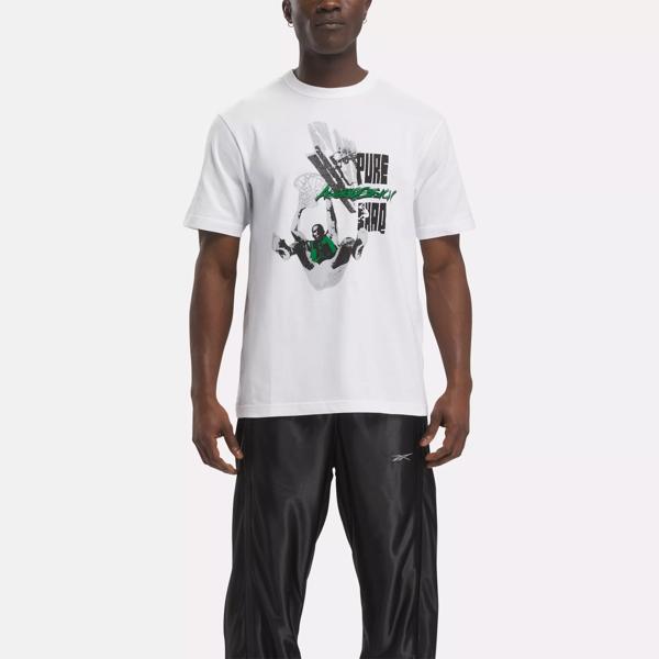 Basketball Shaq Graphic T-Shirt - White