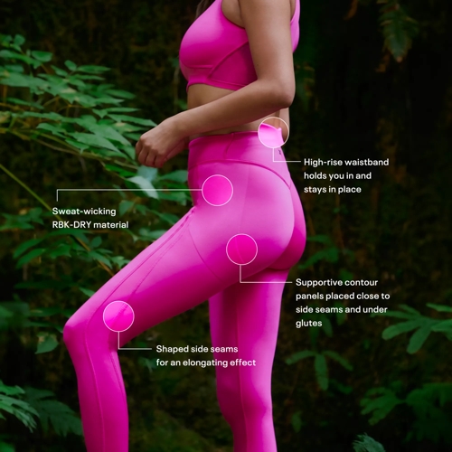 Amplify Legging - Magenta  Fitness fashion, High waisted leggings, Legging