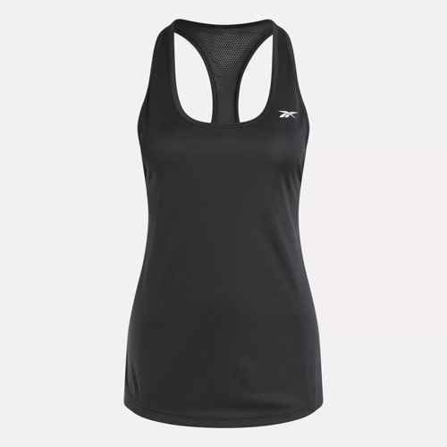 Workout Ready Mesh Back Tank Top - Night Black