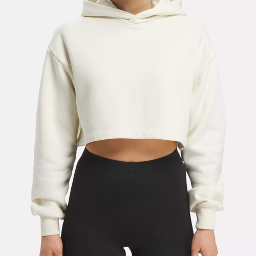 Reebok cropped sales sweatshirt