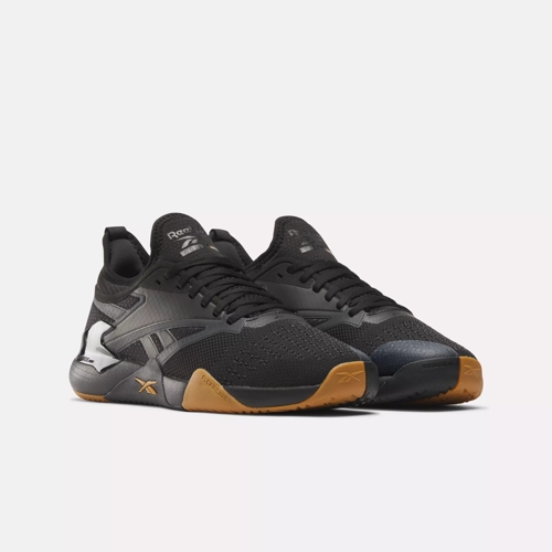 Nano Court Shoes Black Grey 6 Heritage Gold Reebok