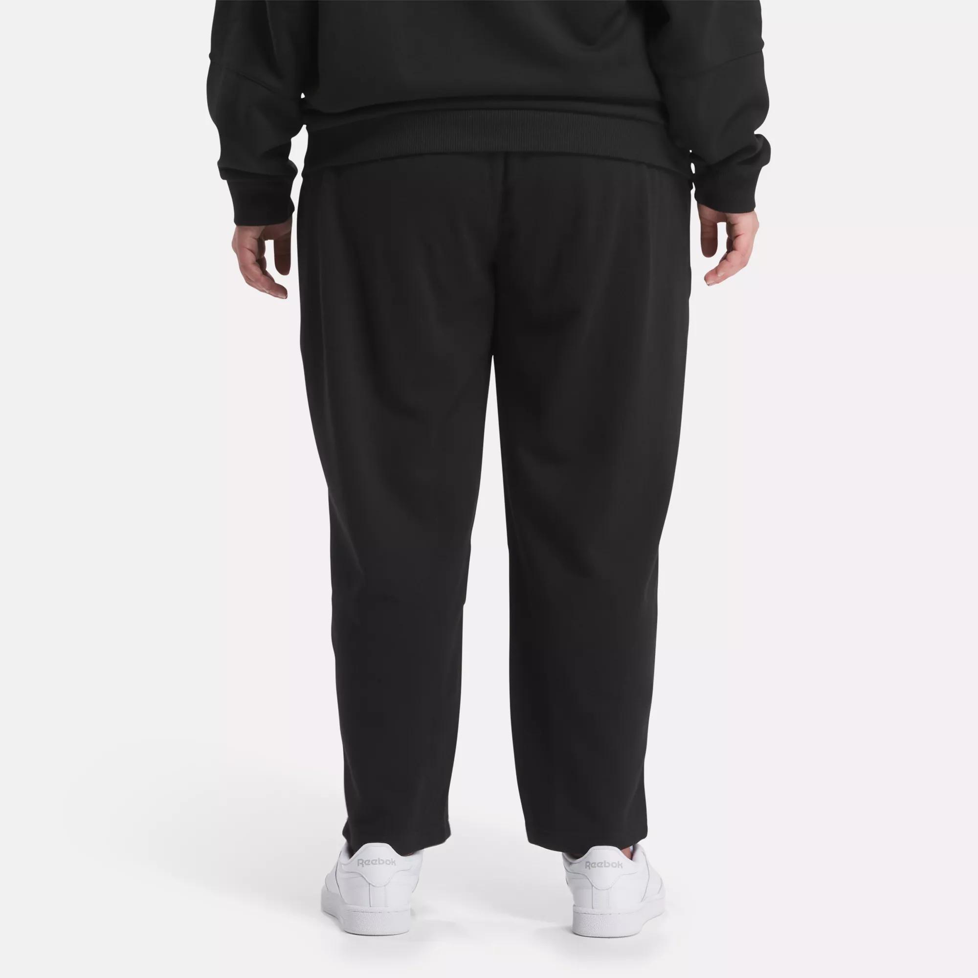 Lux Fleece Sweatpants (Plus Size) - Black | Reebok
