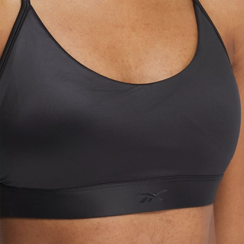 Reebok Lux Strappy Sports Bra in BLACK