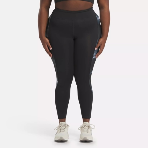 Black All-Over Print Plus Size Leggings  Plus size leggings, Plus size  yoga, Women's leggings
