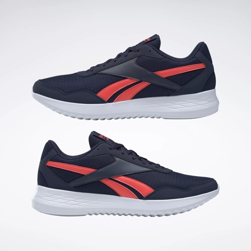 Energen Lite Men's Running Shoes - Vector Navy / Semi Orange Flare / Ftwr White |