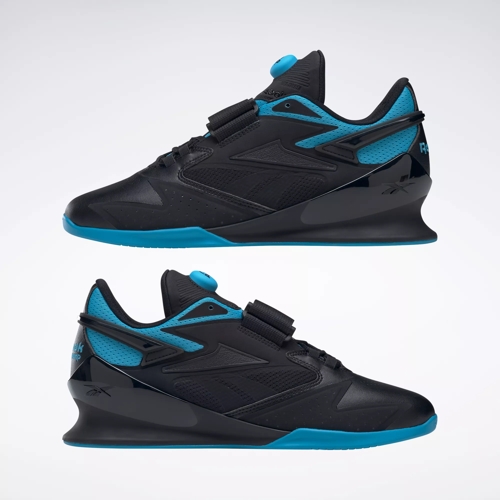 Legacy Lifter III Men's Weightlifting Shoes - Core Black / Radiant Aqua / Core | Reebok