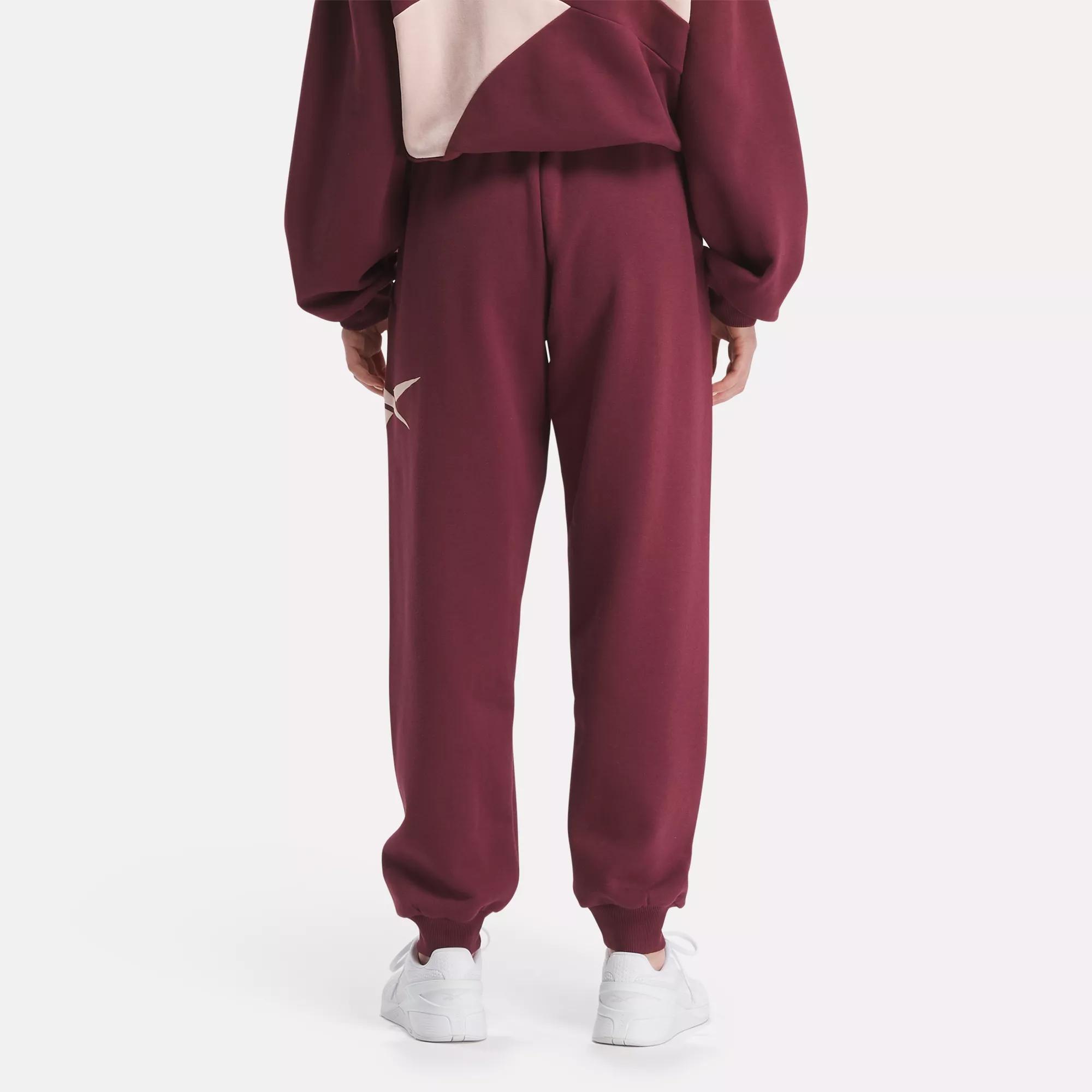 Reebok Lux Fleece Pants S Classic Maroon : Target