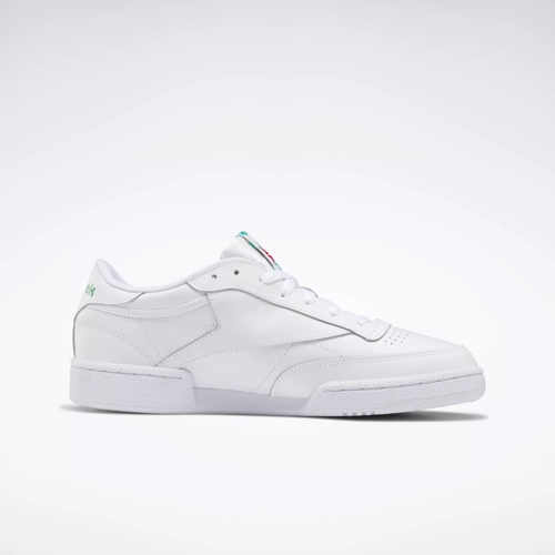 Tênis Reebok Club C 85 Branco Coral Couro - Berti Maria