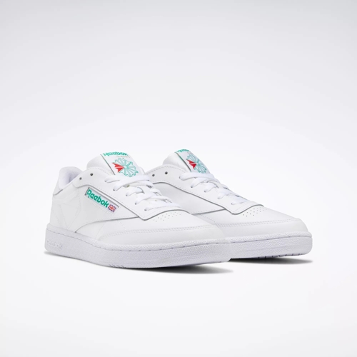 Club 85 Shoes - White / Green Reebok