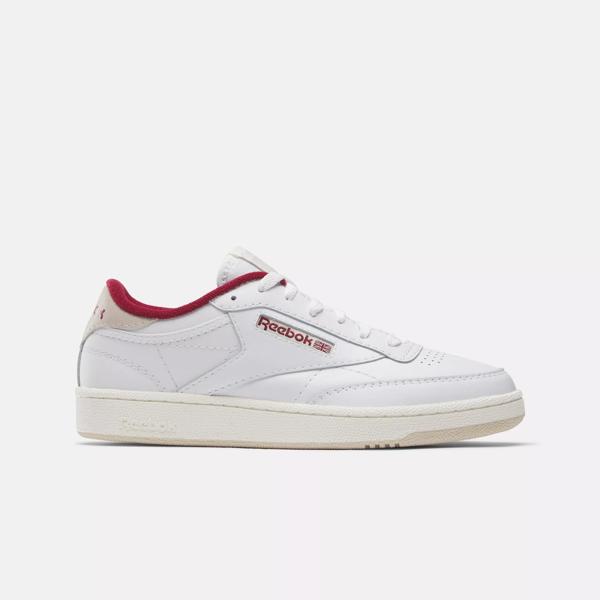 Reebok blanche store semelle marron