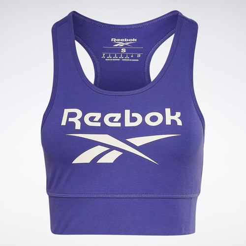 Womens Reebok Sports Bras, Reebok Identity Sports Bra Bold Purple