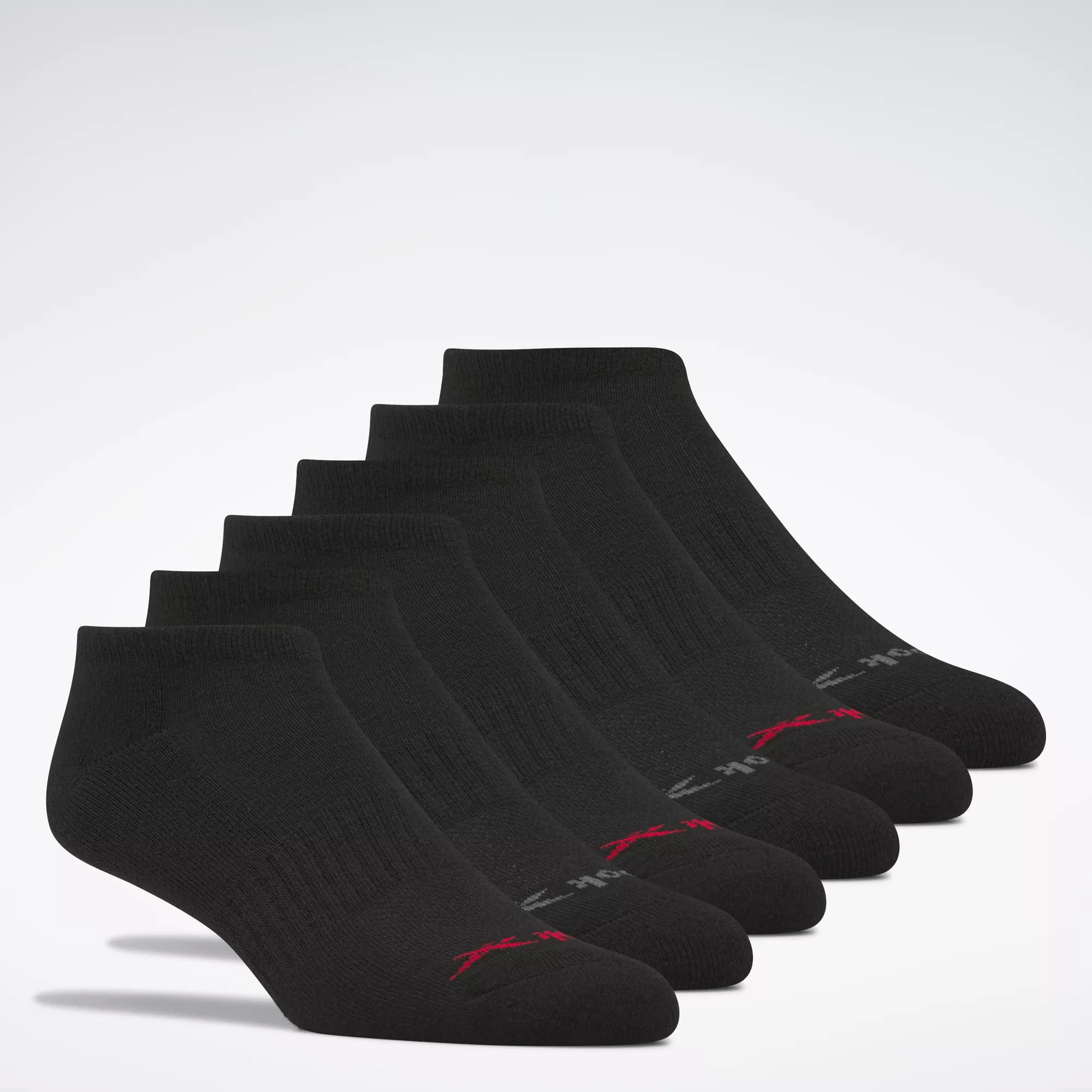 Reebok Basic Low-cut Socks 6 Pairs In Black