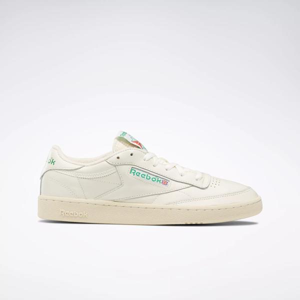 Tick Vice Elendig Club C 85 Vintage Shoes - Chalk / Paperwhite / Glen Green | Reebok