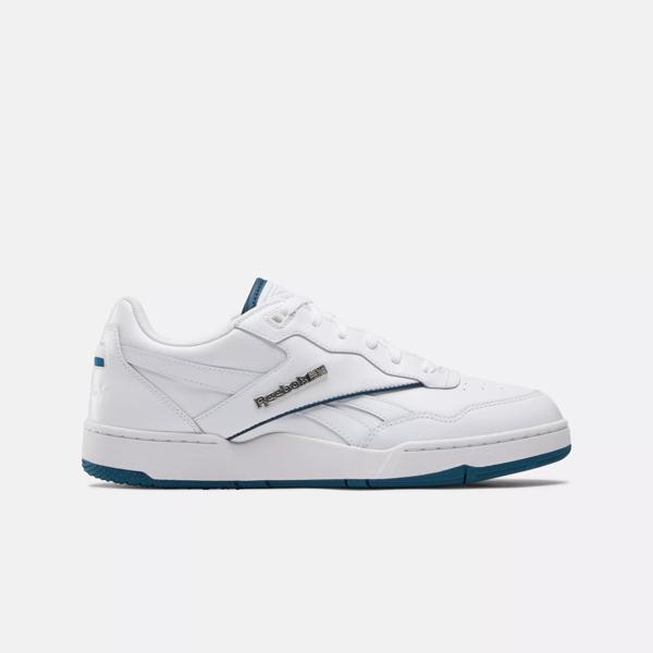Reebok BB 4000 II Basketball Shoes M 7 W 8.5 White Escape Blue
