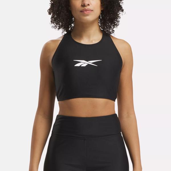 High Neck Bikini Top Black Reebok