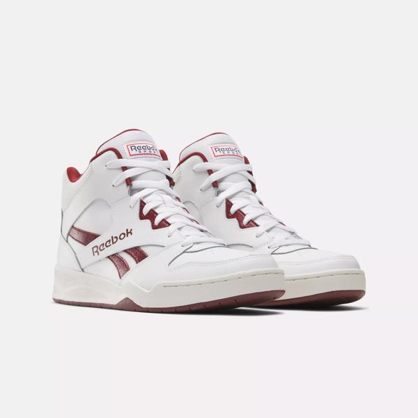 Reebok Royal BB4500 HI2 Basketball Shoes White Rich Maroon Vintage Chalk Reebok