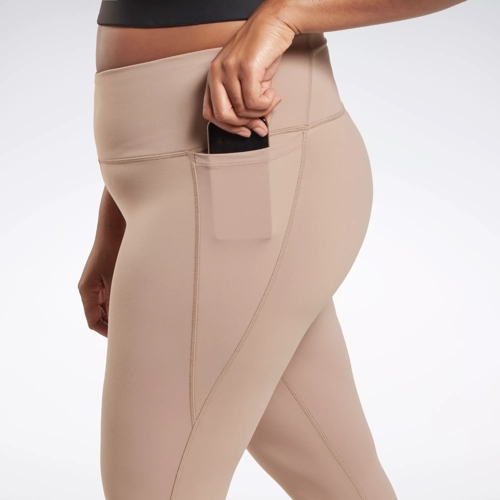 Lux High-Rise Leggings (Plus Size) - Taupe