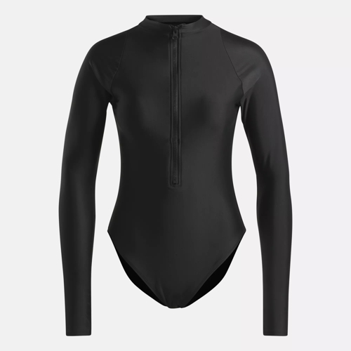 Zip Up Long Sleeve Swimsuit