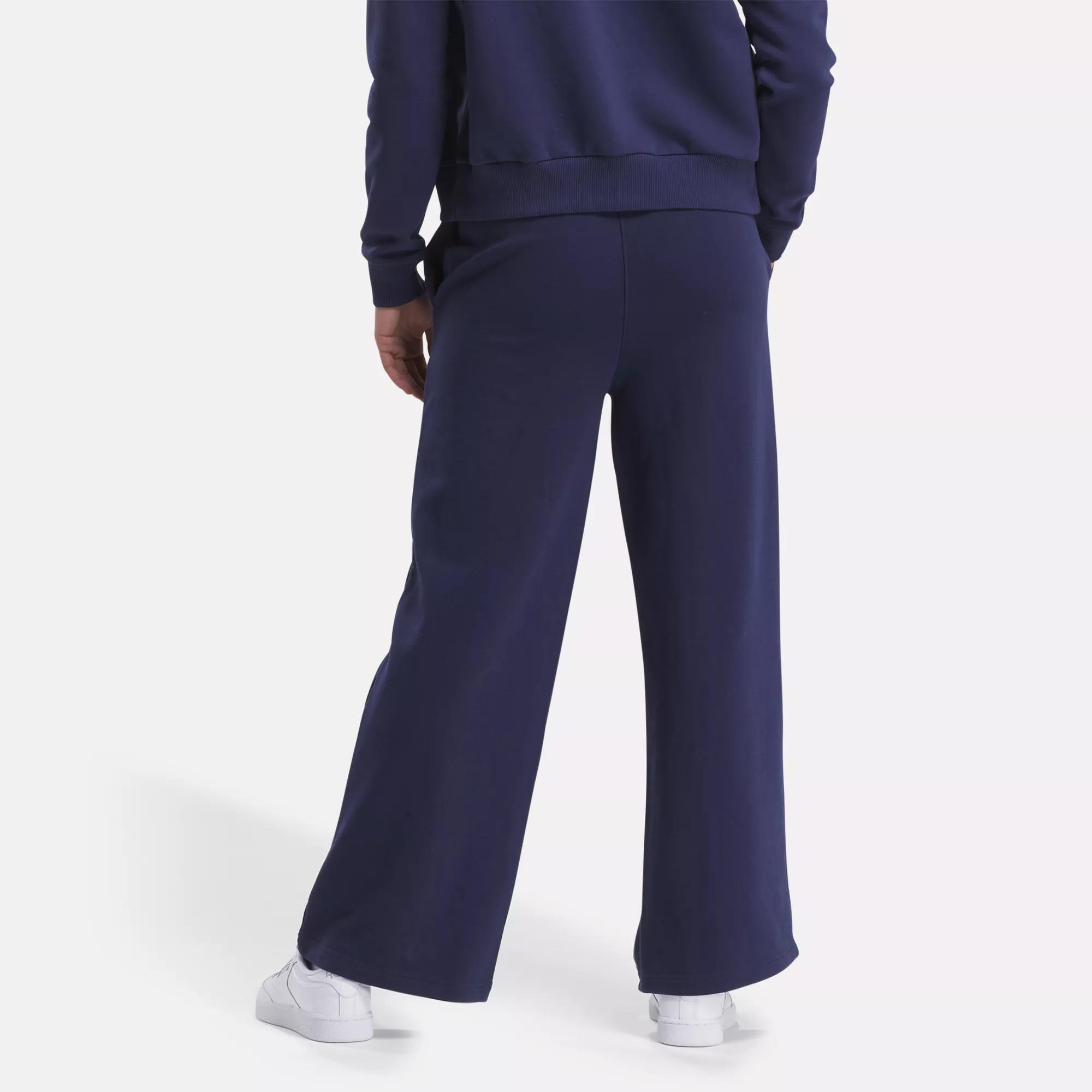 Reebok Identity Small Logo Fleece Wide Leg Pants