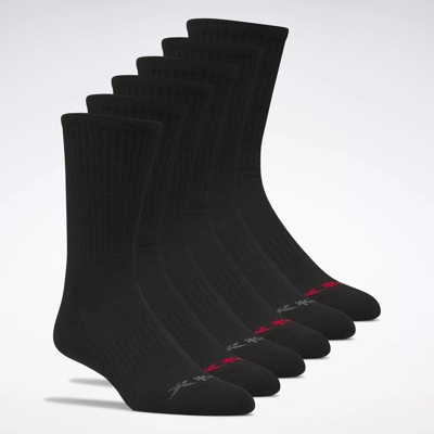 Reebok Basic Crew Socks 6 Pairs - Black | Reebok
