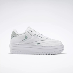 reebok classics white club c double sneakers
