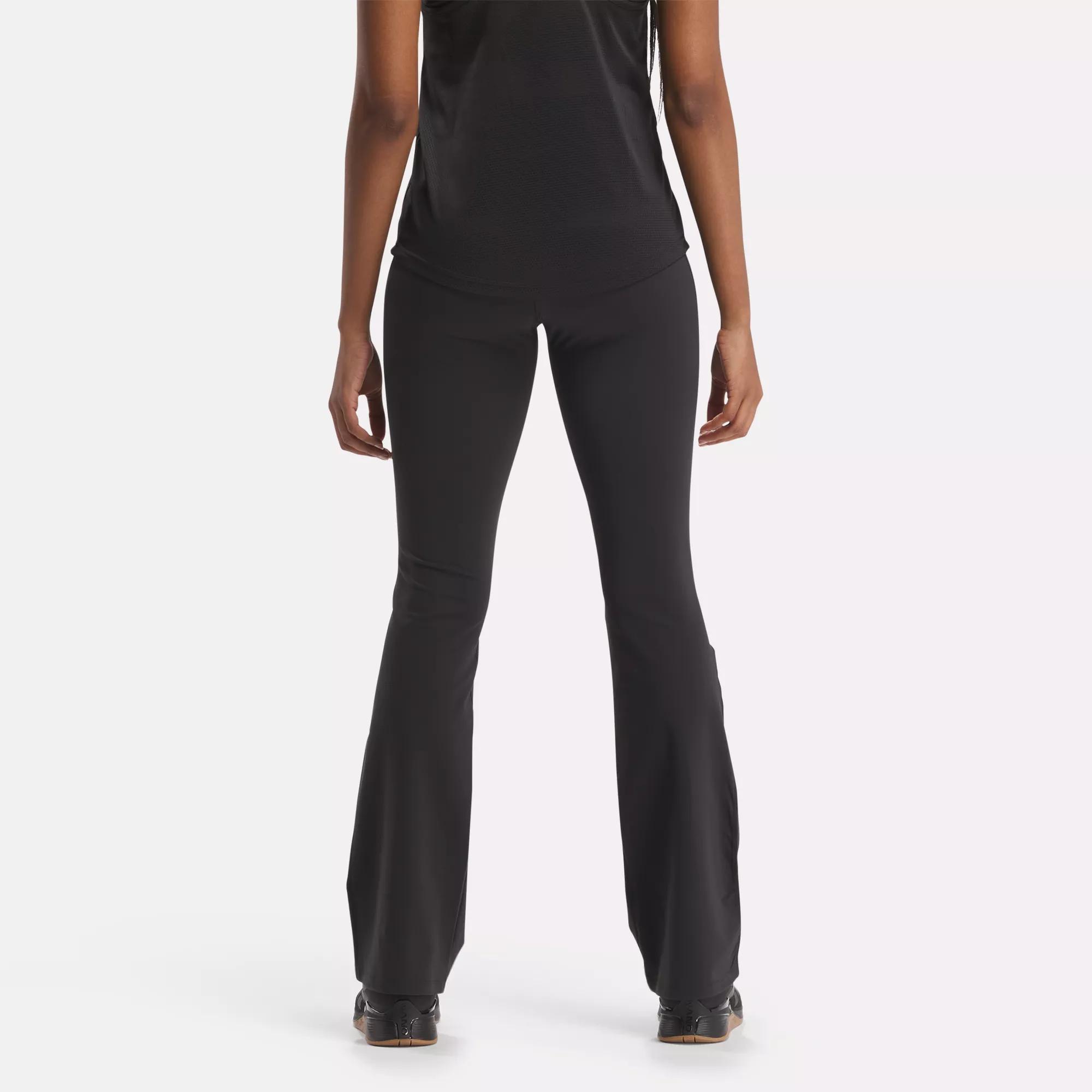 Carbon38 High Rise Flare Pants In Diamond Compression - Black -  International Design Forum