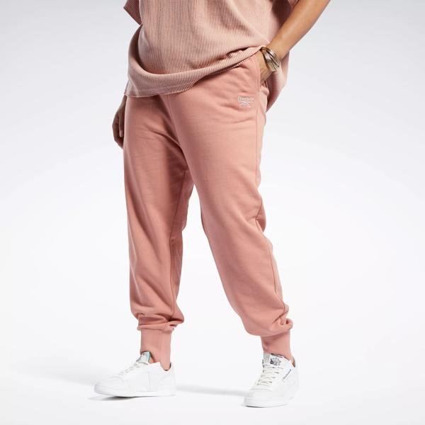 Reebok Classics French Terry Joggers (Plus Size) - Canyon Coral, HC7590