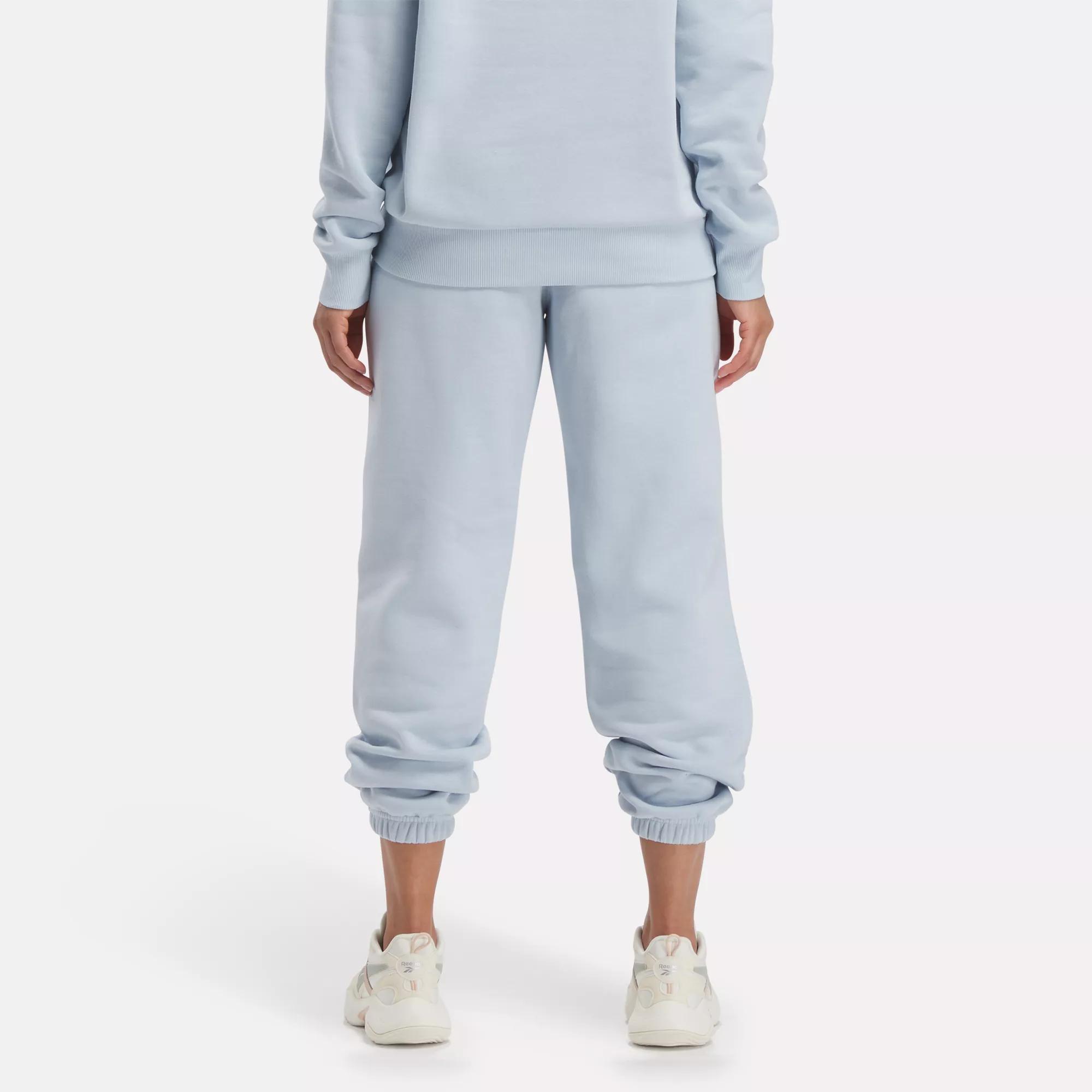 Reebok Women's Cozy Fleece Jogger Sweatpants with Pockets, Blue Heather,  Large : : Clothing, Shoes & Accessories