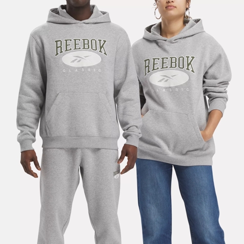 Reebok Men's Hoodie - Blue - XL