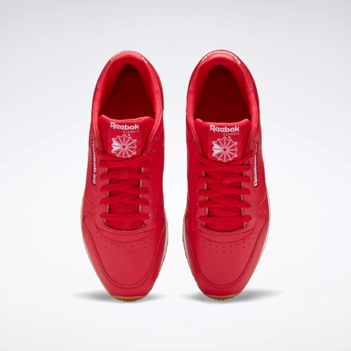 Classic Leather Shoes - Vector Red / White Rubber Gum-03 Reebok