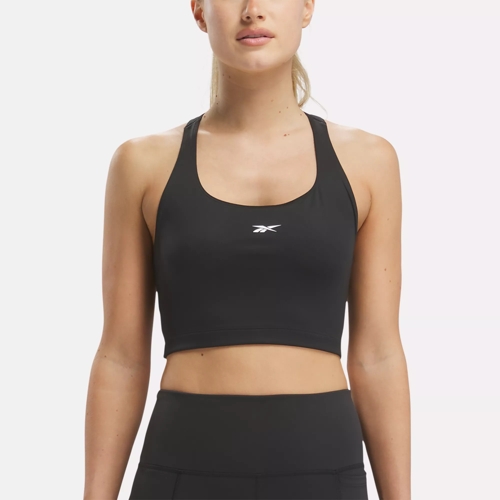 Black Butterfly mesh-panel sports bra, Reebok