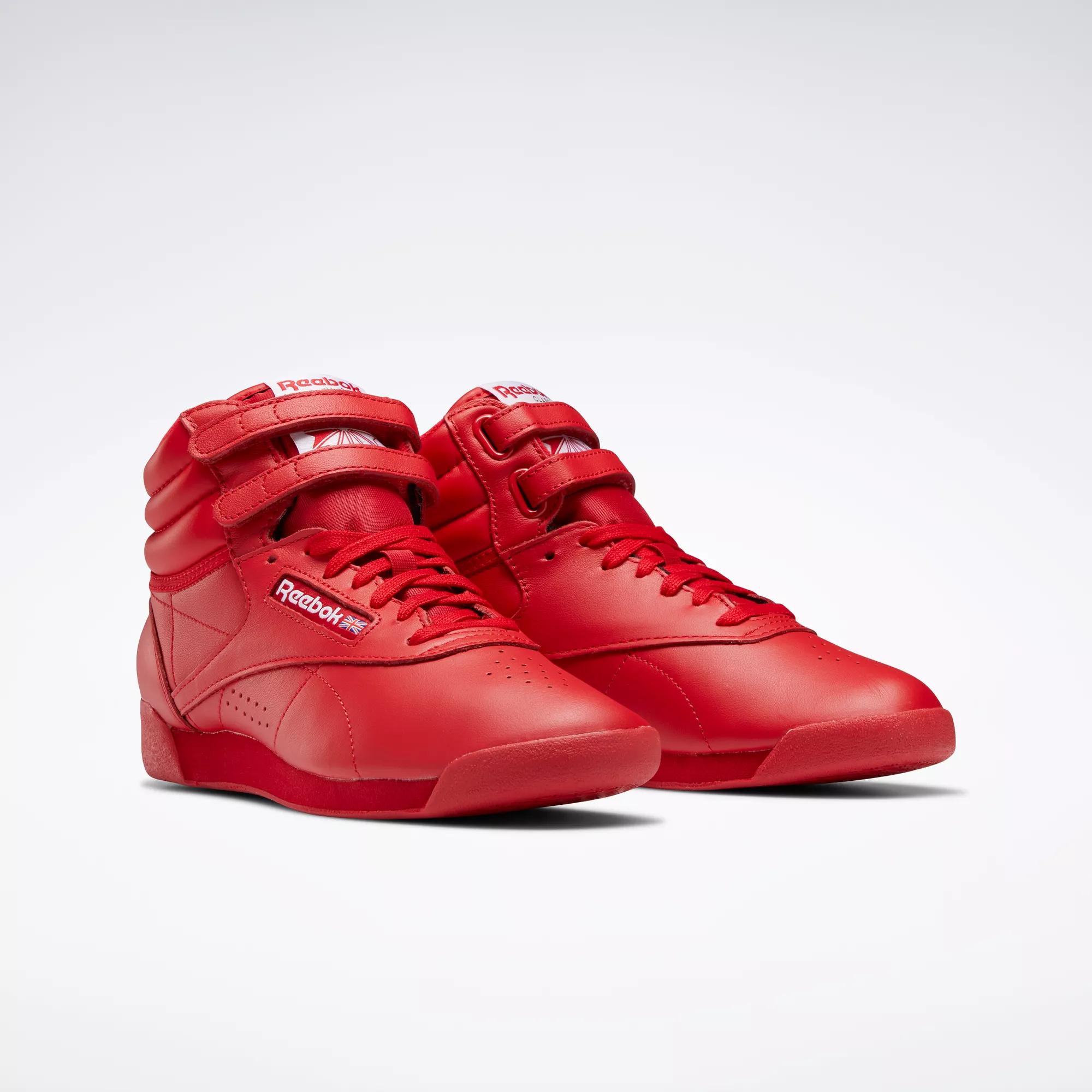 Reebok freestyle shop hi femme rouge