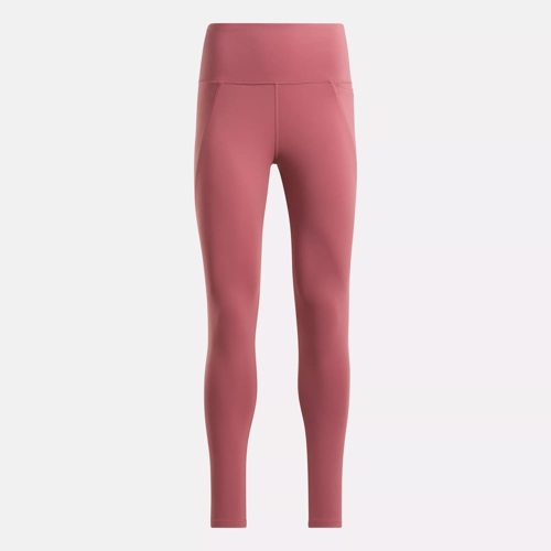 Pink Rib Brushed High Rise Leggings With Pockets – Aquarius Brand