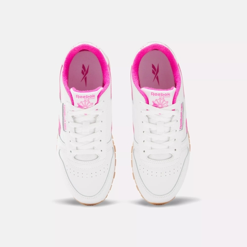 White Gum-07 Laser Classic - Grade | - / Reebok Leather School Pink / Reebok Shoes Rubber