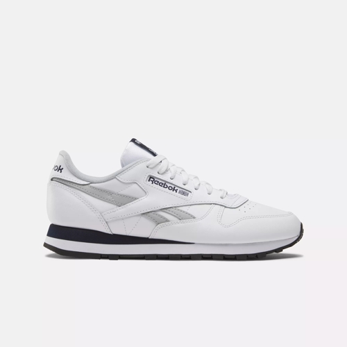 Reebok Women's Classic Leather in Cloud White/Cloud White/Pure Grey 3