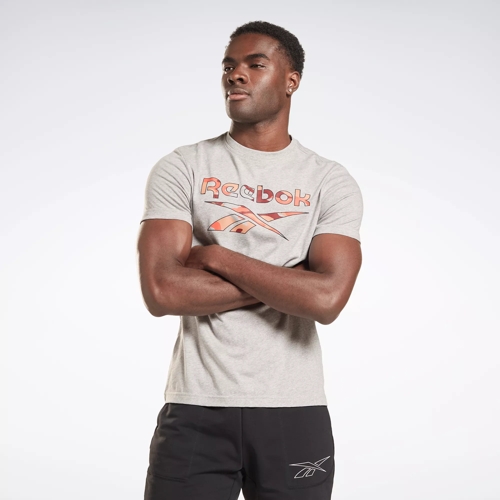 Grey reebok hot sale t shirt