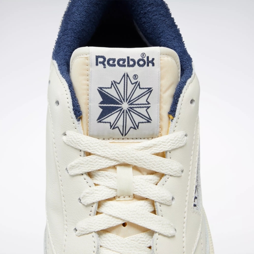 Reebok cream & navy cheap club c 85 mu shoes