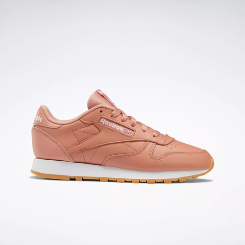 Classic Leather Shoes - Canyon Coral Mel / Canyon Coral Mel / Ftwr White |  Reebok