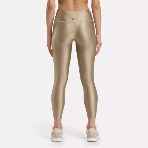 Der er en tendens skildring Fremhævet Lux Shine High-Rise Leggings - Boulder Beige | Reebok