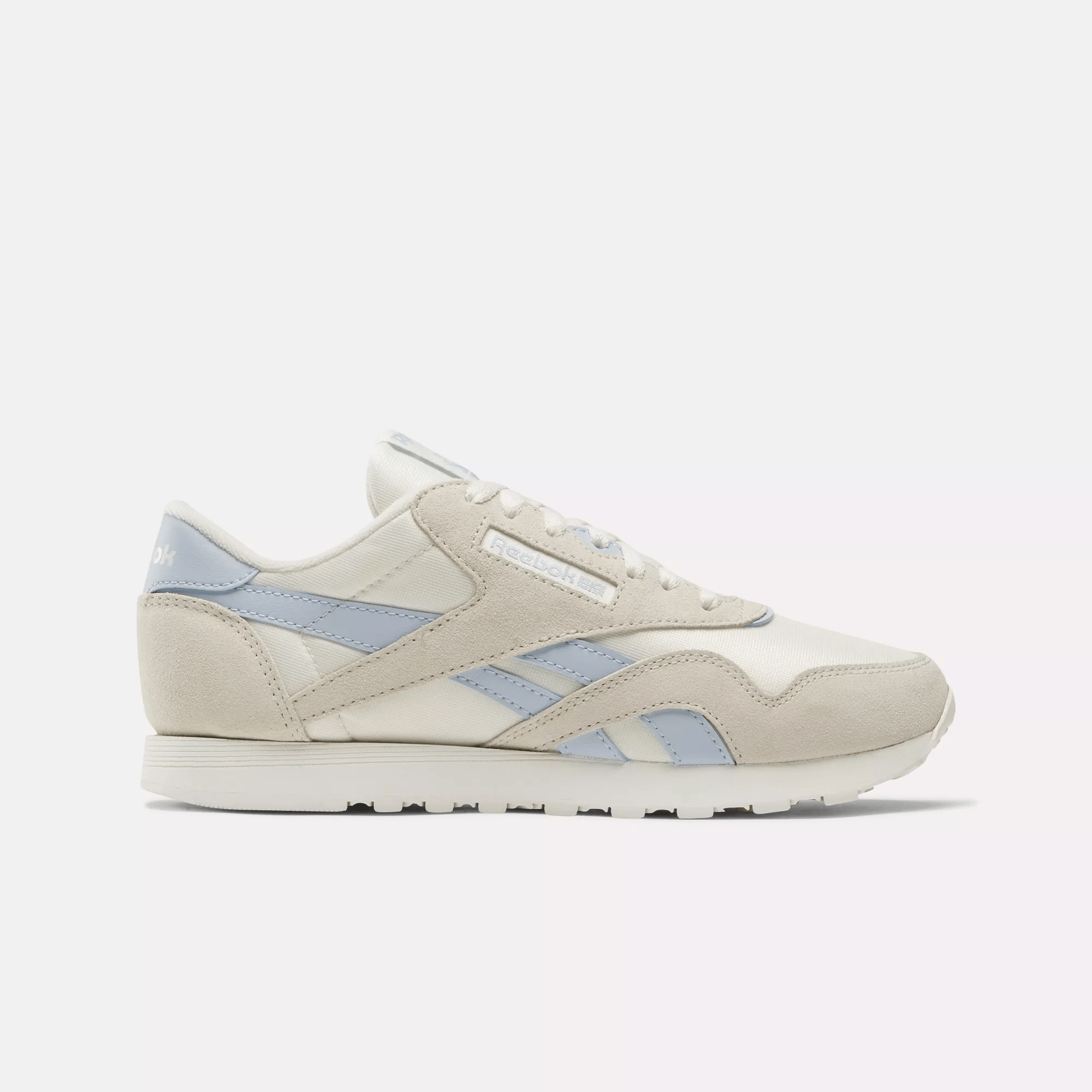 Shop Reebok Women's Classic Nylon Shoes In Bone / Pale Blue / Chalk