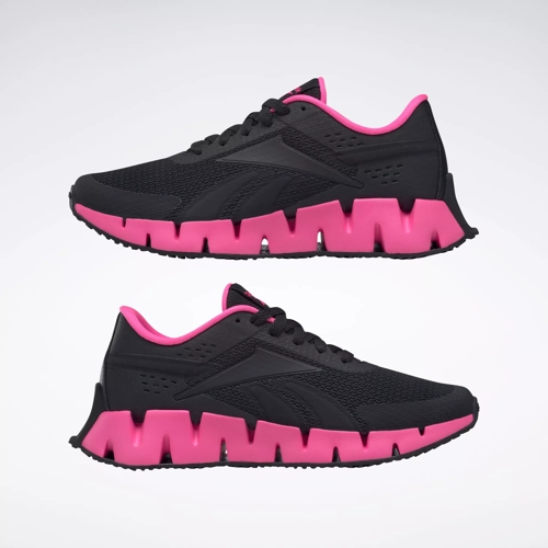 Zig Dynamica 2 Shoes - Grade School - Black / Atomic Pink / Core Black | Reebok