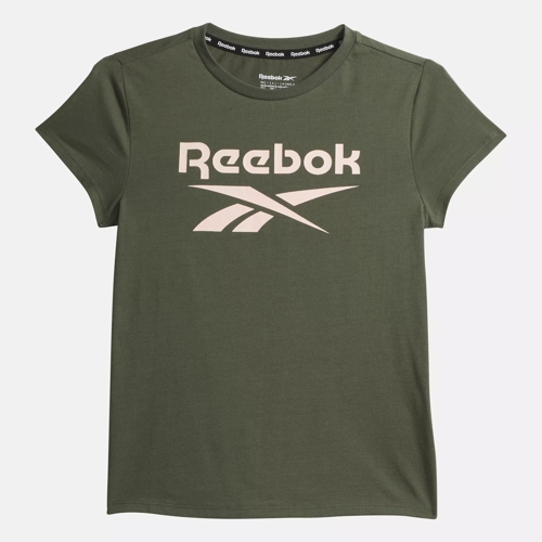 Reebok Kid s ID Big Logo Tee Kids in Varsity Green Size 7